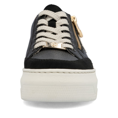 Rieker Ladies Flatform Side Zip Sneaker