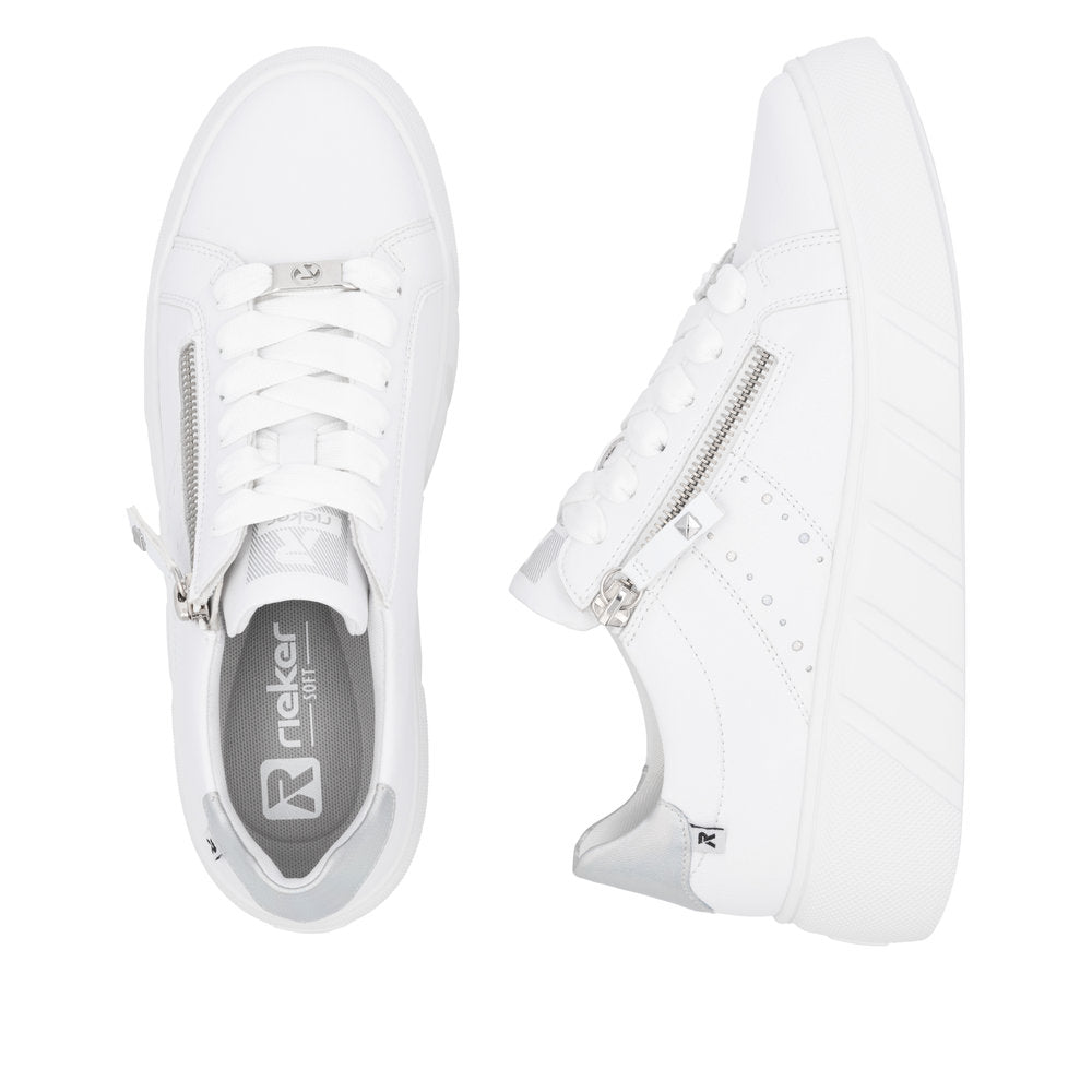 Rieker Sport Ladies Flatform Zip Side Sneaker