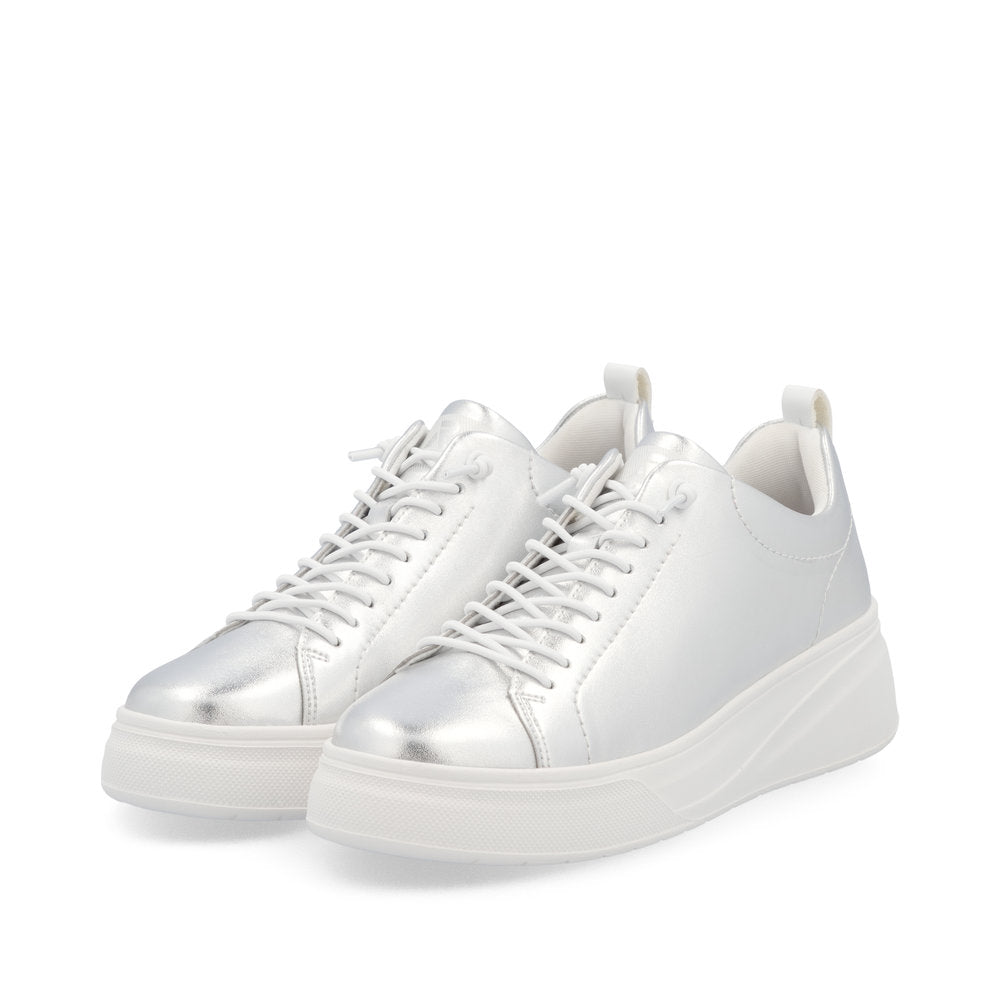 Rieker Sport Ladies Bungee Lace Metallic Sneaker