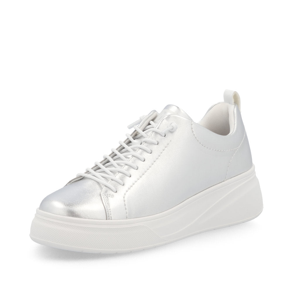 Rieker Sport Ladies Bungee Lace Metallic Sneaker