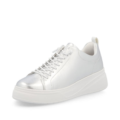 Rieker Sport Ladies Bungee Lace Metallic Sneaker