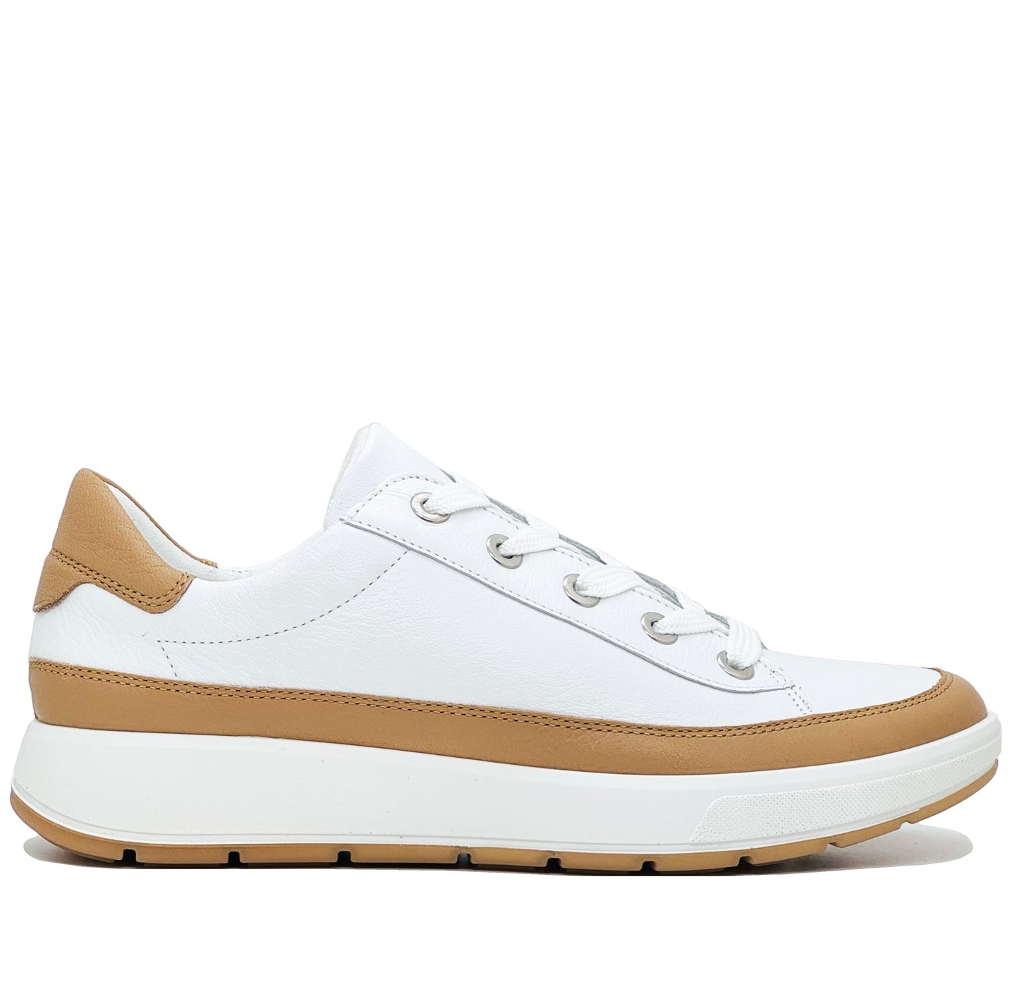 Ara Roma Ladies Two Tone High Soft Lace Up Sneaker