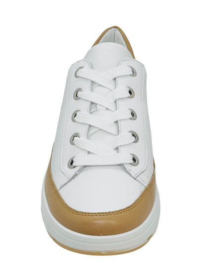 Ara Roma Ladies Two Tone High Soft Lace Up Sneaker
