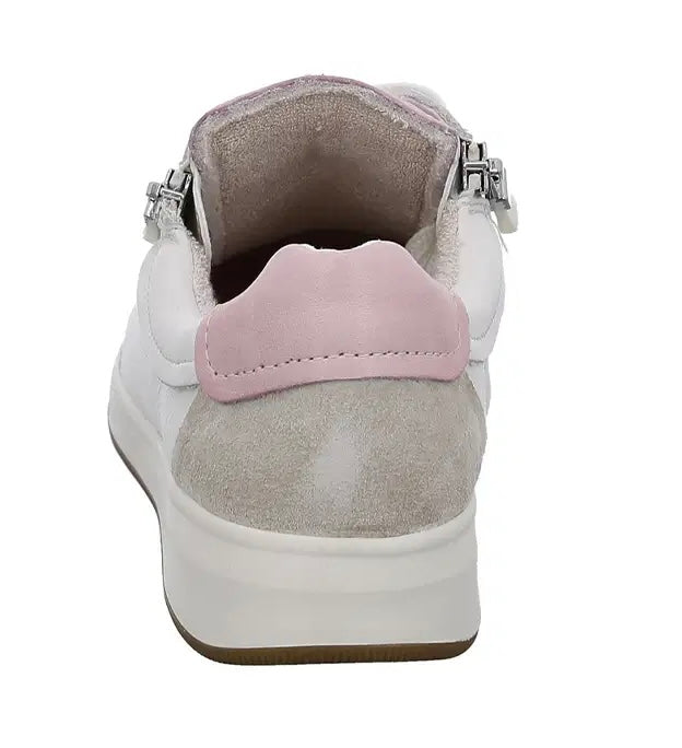 Ara Rom Ladies Double Zip Lace Up Sneaker