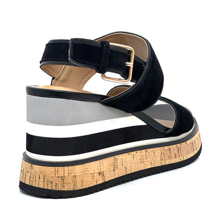 Repo Ladies Stripe Wedge Sandal
