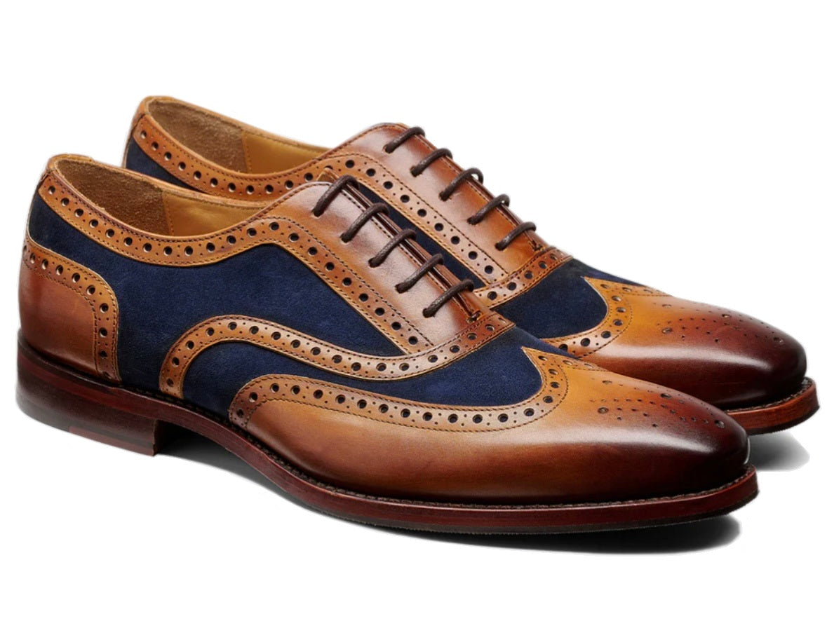 Barker Keiran Mens Two Tone Oxford brogue