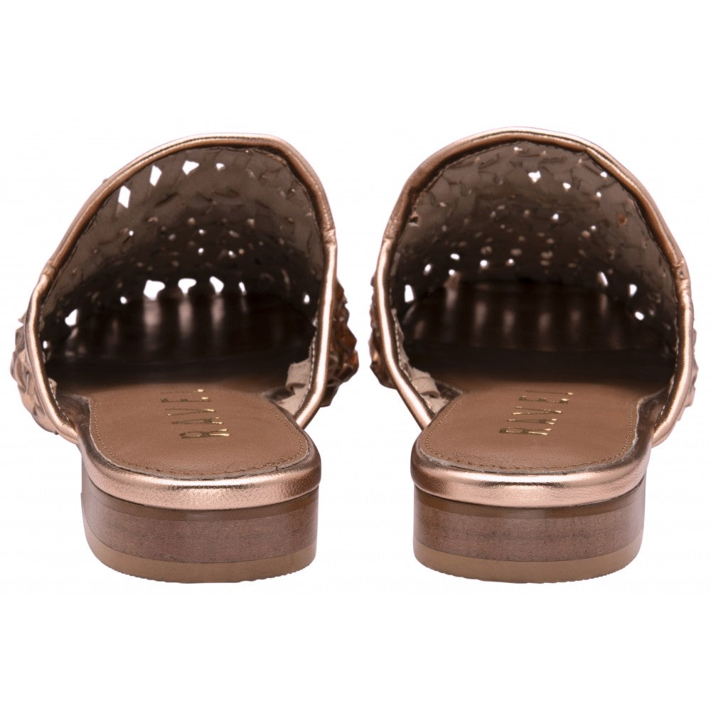 Ravel Anston Ladies Woven Leather Backless Loafer