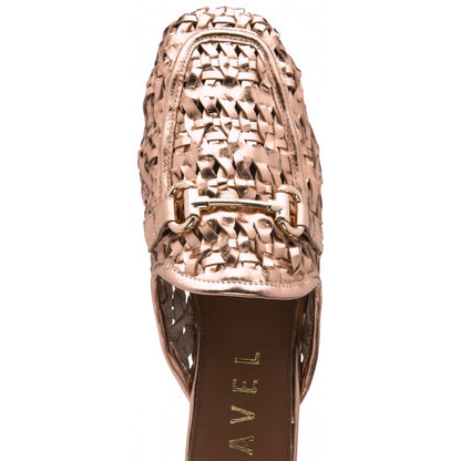 Ravel Anston Ladies Woven Leather Backless Loafer