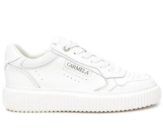 Carmela Ladies White Sneaker