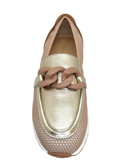 Regarde Le Ciel Eloida-01 Ladies Chain Trim Sporty Loafer