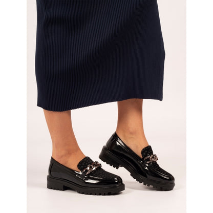 Lunar Checo Snaffle Trim Chunky Sole Loafer