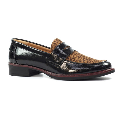 Lunar Titan ladies Animal Print Vamp Loafer