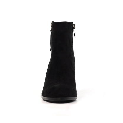 Lunar Switch Ladies Feature Heel Microfibre Ankle Boot