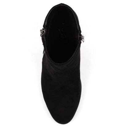 Lunar Switch Ladies Feature Heel Microfibre Ankle Boot