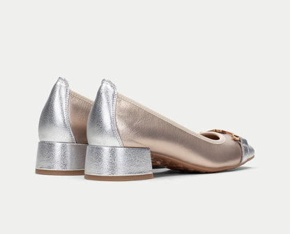 Hispanitas Ladies Block Heel Trim Front Shoe