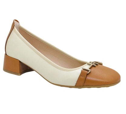 Hispanitas Ladies Block Heel Trim Shoe