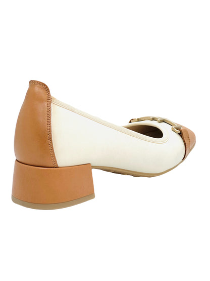 Hispanitas Ladies Block Heel Trim Shoe