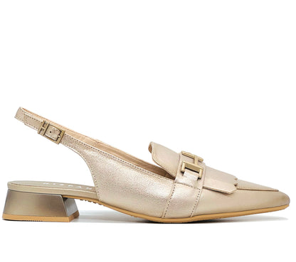 Hispanitas Ladies Sling Back Trim Front Shoe