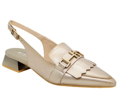 Hispanitas Ladies Sling Back Trim Front Shoe