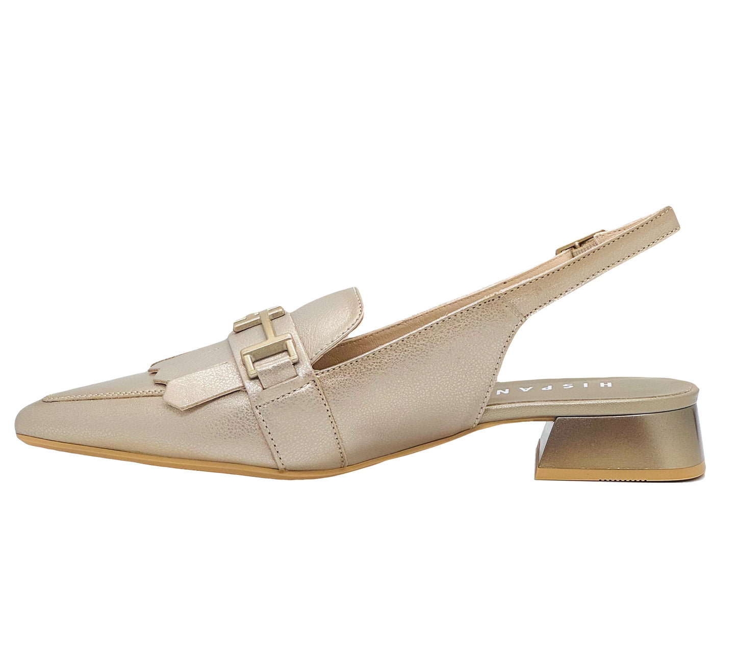Hispanitas Ladies Sling Back Trim Front Shoe