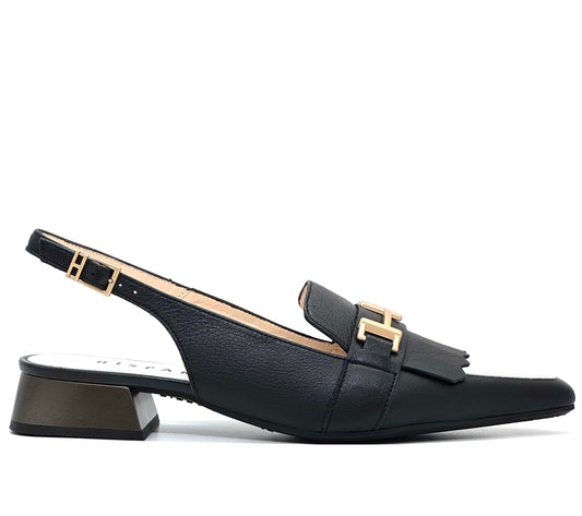 Hispanitas Ladies Sling Back Trim Front Shoe