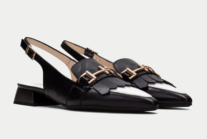 Hispanitas Ladies Sling Back Trim Front Shoe