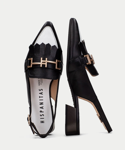 Hispanitas Ladies Sling Back Trim Front Shoe