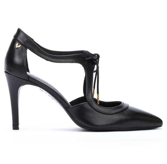 Martinelli Thelma Ladies Slim Heel Tie Detail Court Shoe