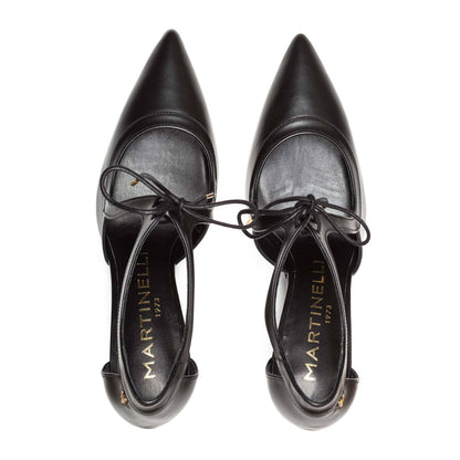 Martinelli Thelma Ladies Slim Heel Tie Detail Court Shoe