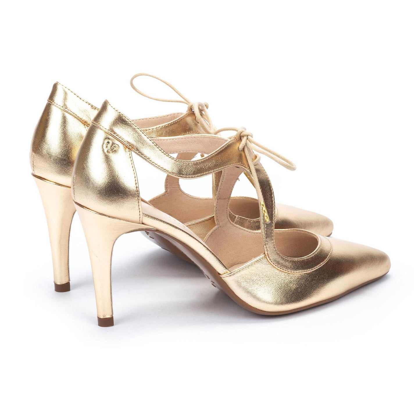 Martinelli Thelma Ladies Slim Heel Tie Detail Court Shoe