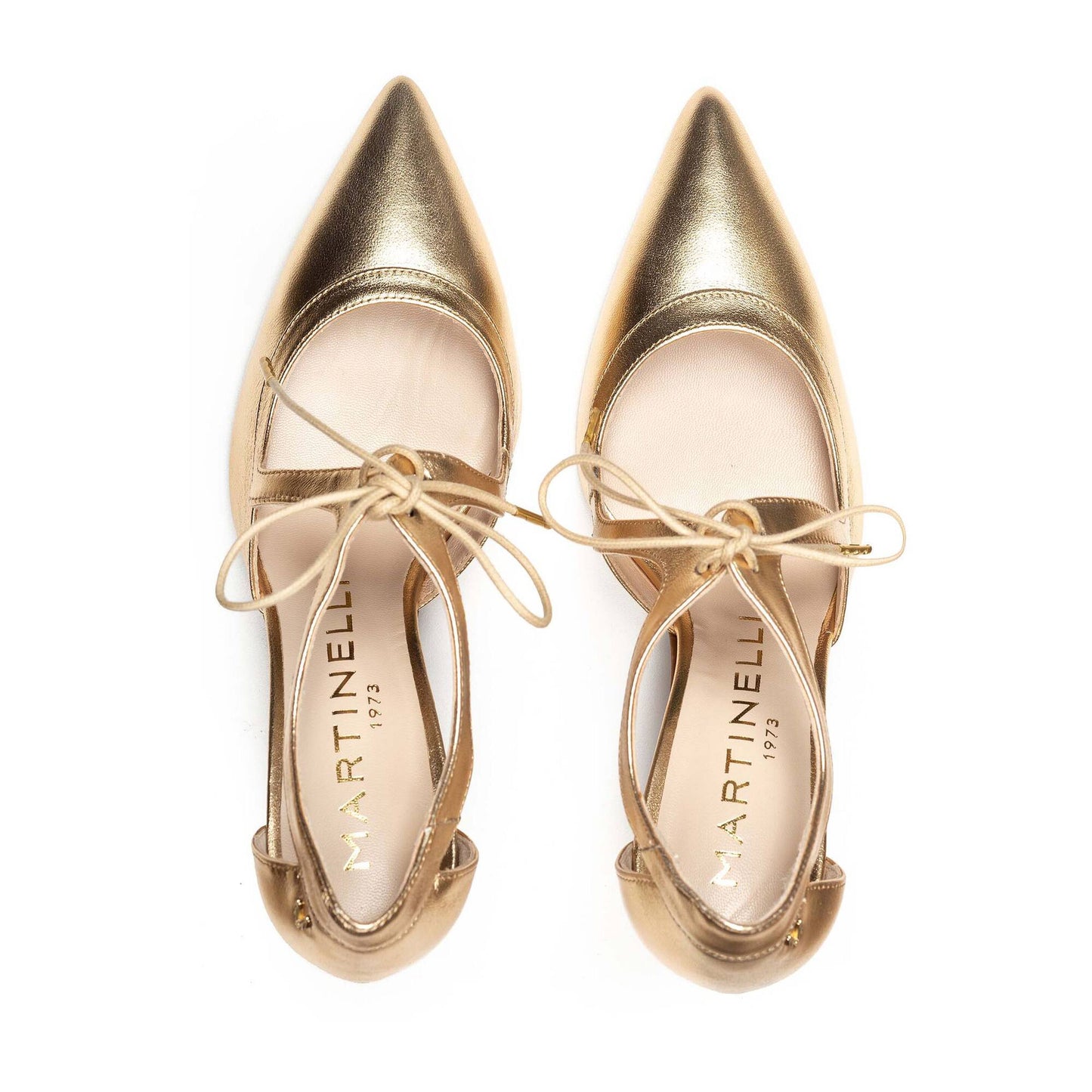 Martinelli Thelma Ladies Slim Heel Tie Detail Court Shoe