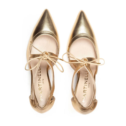 Martinelli Thelma Ladies Slim Heel Tie Detail Court Shoe