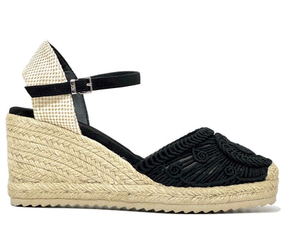 XTI Ladies Wedge Heel Closed Toe Espadrille