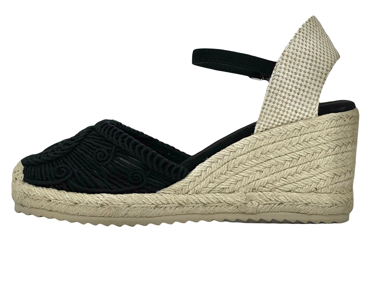 XTI Ladies Wedge Heel Closed Toe Espadrille