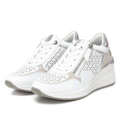 XTI Ladies Wedge Heel Zip Side Sneaker