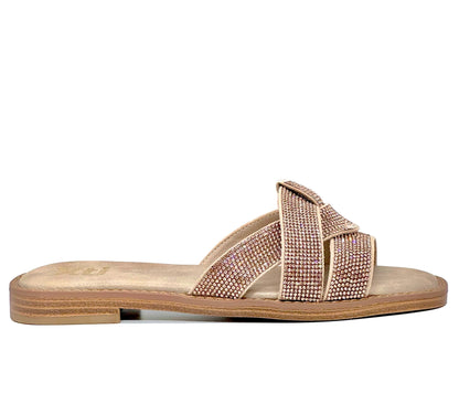 XTI Ladies Crystal Trim Slider