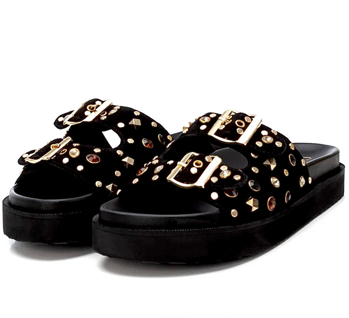 Carmela Ladies Buckle Strap Slider