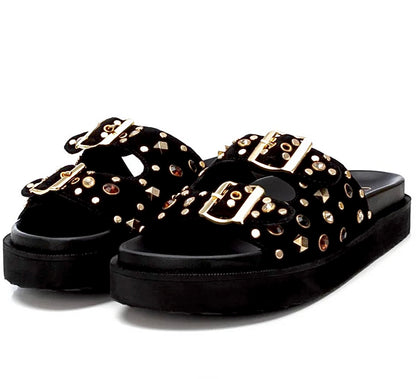 Carmela Ladies Buckle Strap Slider