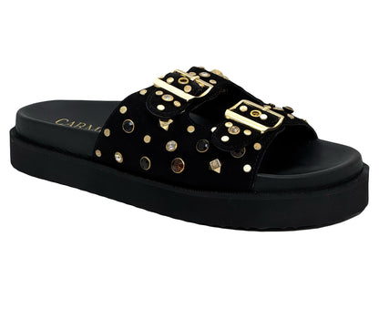 Carmela Ladies Buckle Strap Slider