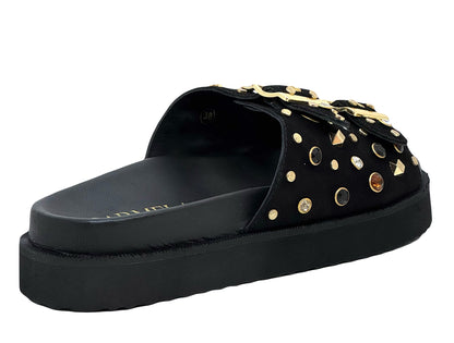 Carmela Ladies Buckle Strap Slider