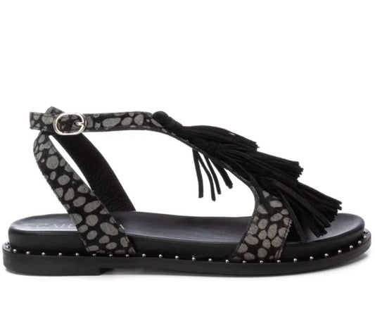 Carmela Ladies Flat Tassel Strap Sandal
