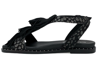 Carmela Ladies Flat Tassel Strap Sandal