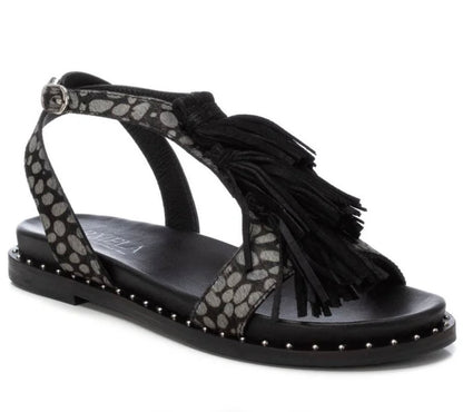 Carmela Ladies Flat Tassel Strap Sandal