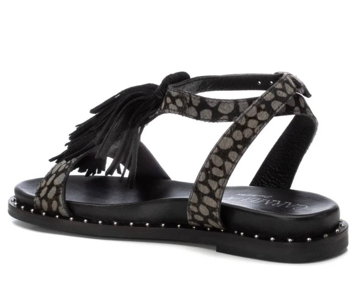 Carmela Ladies Flat Tassel Strap Sandal