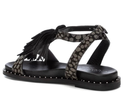 Carmela Ladies Flat Tassel Strap Sandal
