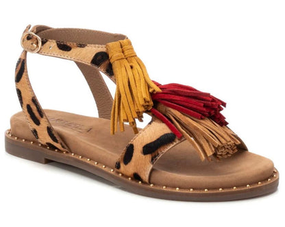 Carmela Ladies Flat Tassel Strap Sandal