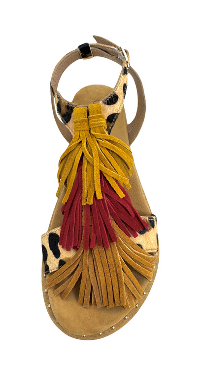 Carmela Ladies Flat Tassel Strap Sandal