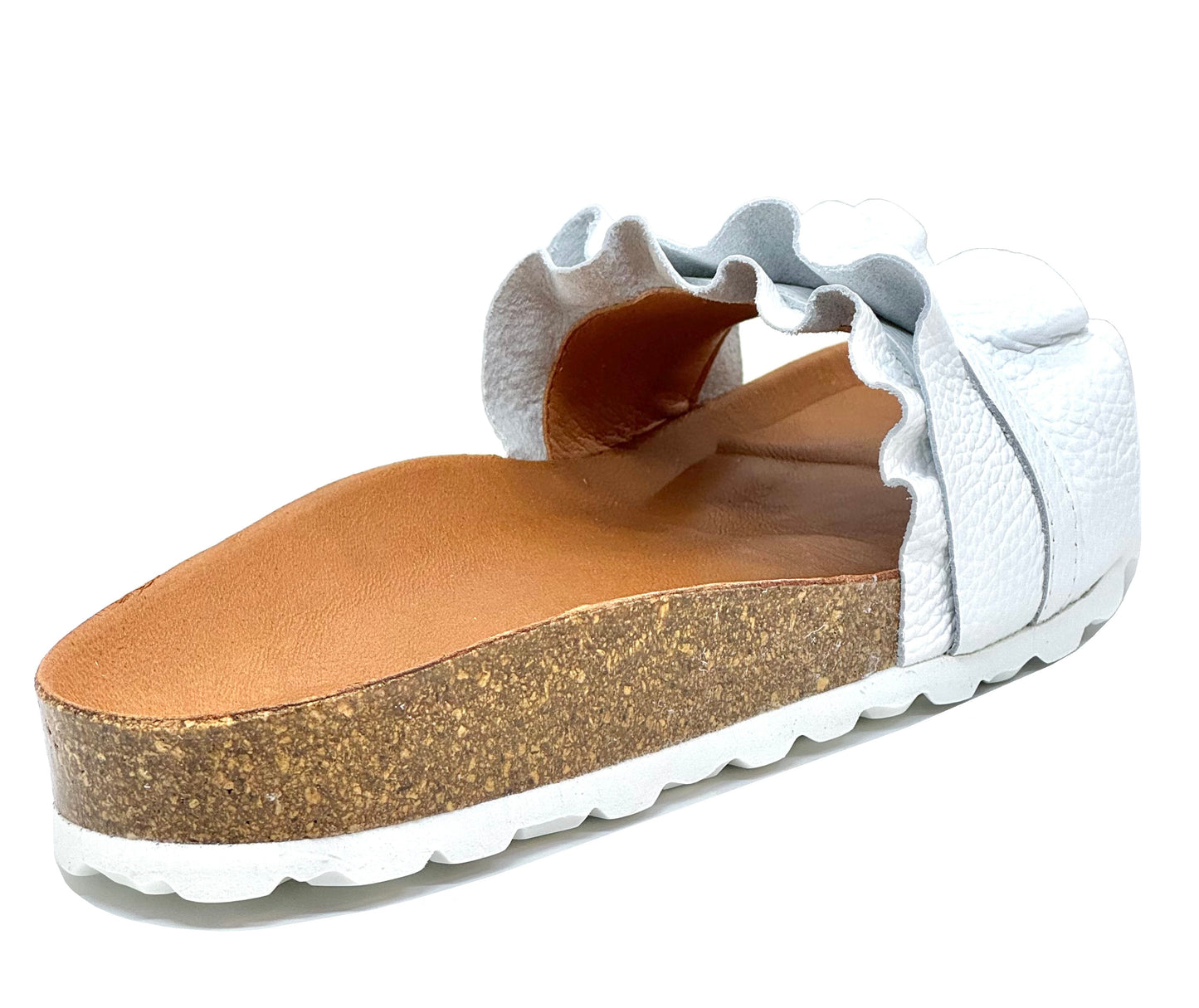 Verbenas Rocio Ladies Ruffle Top Footbed Sandal