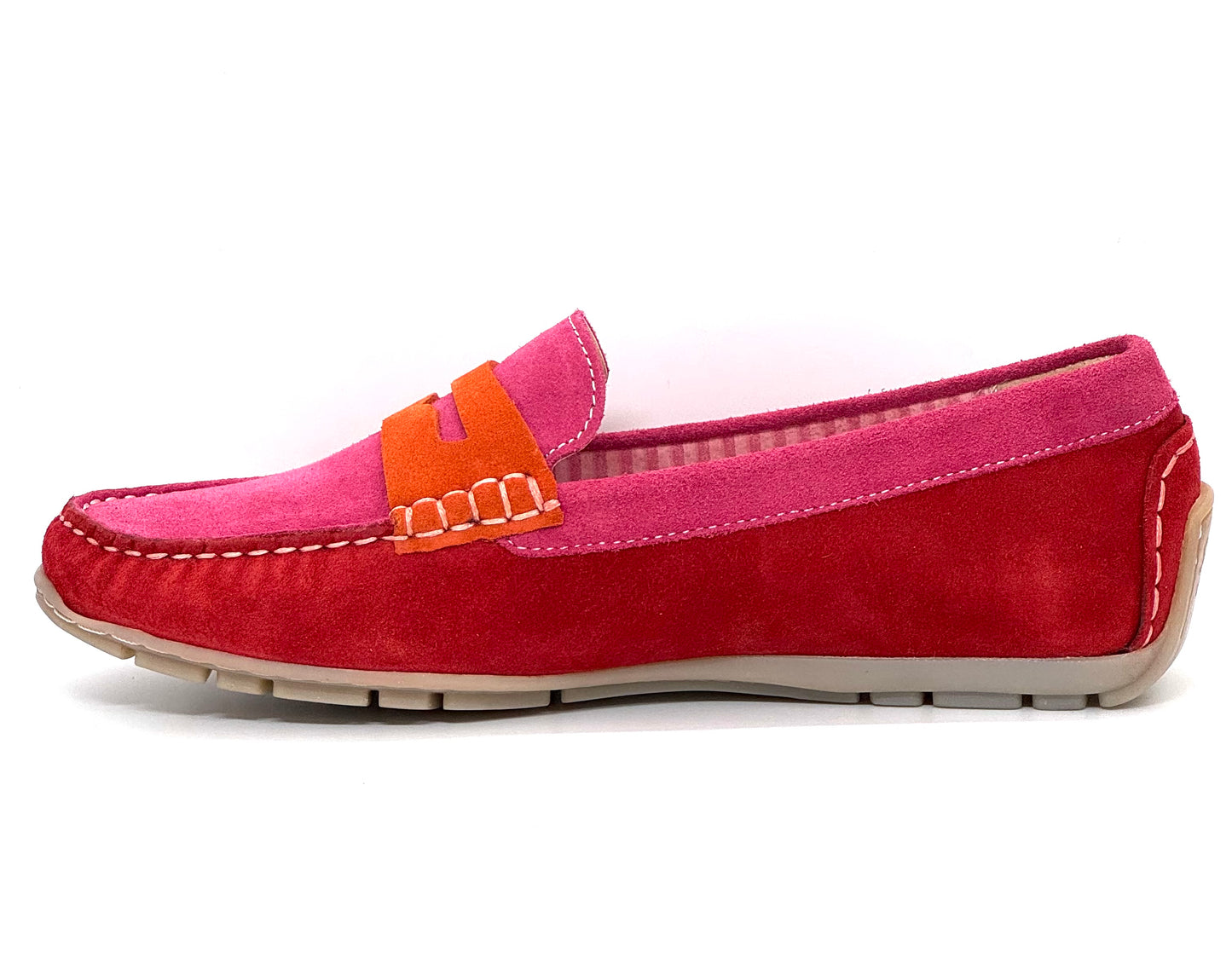 Sioux Carmona Ladies Two Tone Suede Loafer