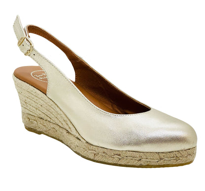 Toni Pons Bremen Ladies Sling Back Wedge Heel Espadrille